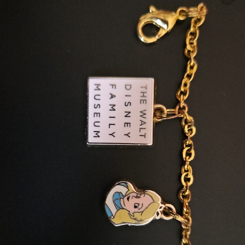 Disney Gold and Blue Charm Bracelet